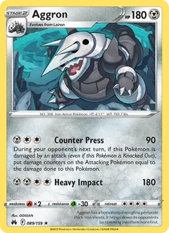 Aggron (Crown Zenith 89)
