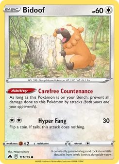 Bidoof (Crown Zenith 111)