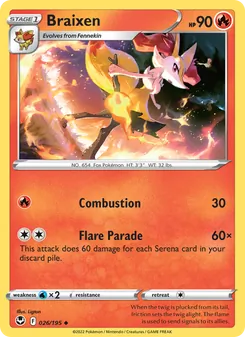 Braixen (Silver Tempest 26)