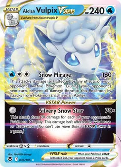 Alolan Vulpix VSTAR (Silver Tempest 34)