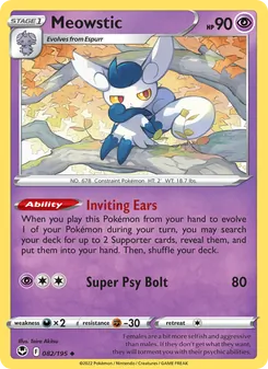 Meowstic (Silver Tempest 82)