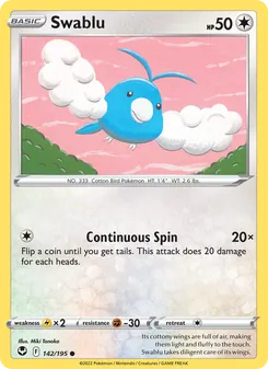 Swablu (Silver Tempest 142)