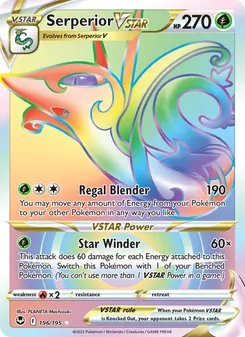 Serperior VSTAR (Silver Tempest 196)