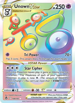 Unown VSTAR (Silver Tempest 199)