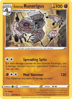 Galarian Runerigus (Rebel Clash 102)