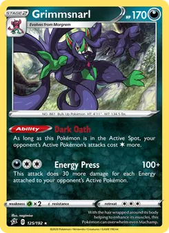 Grimmsnarl (Rebel Clash 125)