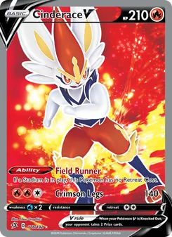 Cinderace V (Rebel Clash 178)