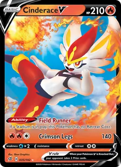 Cinderace V (Rebel Clash 35)