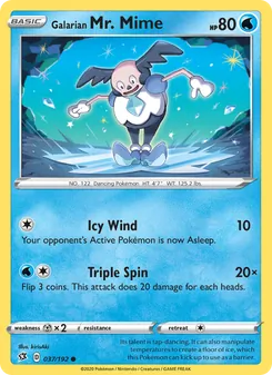 Galarian Mr. Mime (Rebel Clash 37)