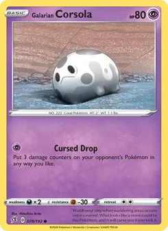 Galarian Corsola (Rebel Clash 78)