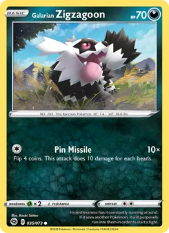 Galarian Zigzagoon (Champion's Path 35)