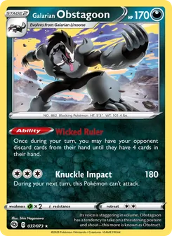 Galarian Obstagoon (Champion's Path 37)