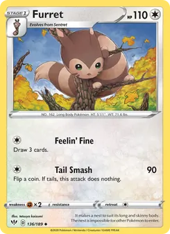 Furret (Darkness Ablaze 136)