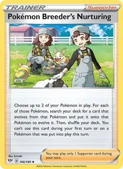 Pokémon Breeder's Nurturing (Darkness Ablaze 166)