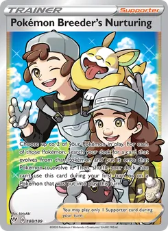 Pokémon Breeder's Nurturing (Darkness Ablaze 188)