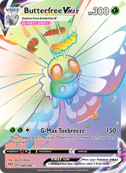 Butterfree VMAX (Darkness Ablaze 190)