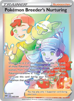 Pokémon Breeder's Nurturing (Darkness Ablaze 195)