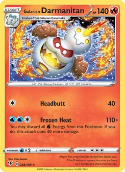 Galarian Darmanitan (Darkness Ablaze 28)