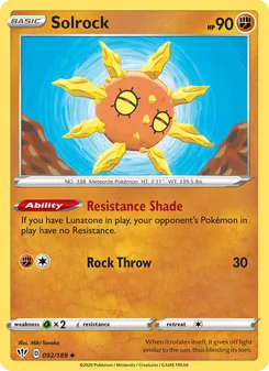 Solrock (Darkness Ablaze 92)