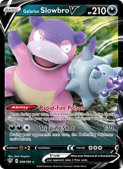 Galarian Slowbro V (Darkness Ablaze 99)