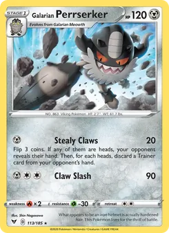 Galarian Perrserker (Vivid Voltage 113)