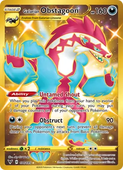 Galarian Obstagoon (Vivid Voltage 198)