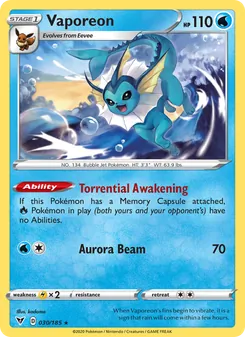 Vaporeon (Vivid Voltage 30)