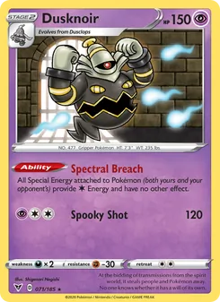 Dusknoir (Vivid Voltage 71)