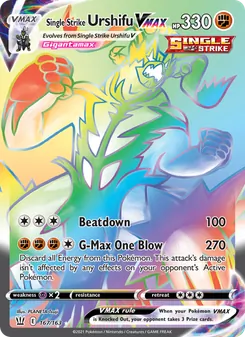 Single Strike Urshifu VMAX (Battle Styles 167)