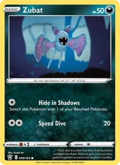 Zubat (Battle Styles 89)