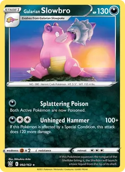 Galarian Slowbro (Battle Styles 92)