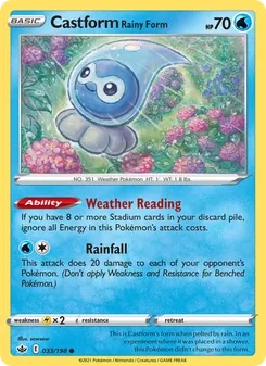Castform Rainy Form (Chilling Reign 33)
