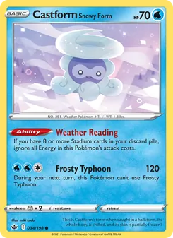 Castform Snowy Form (Chilling Reign 34)