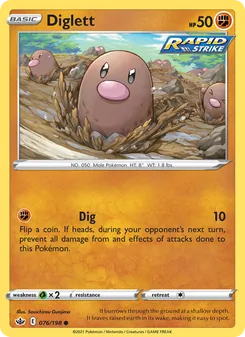 Diglett (Chilling Reign 76)