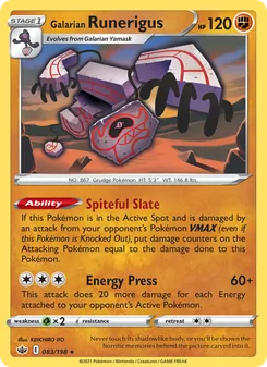 Galarian Runerigus (Chilling Reign 83)