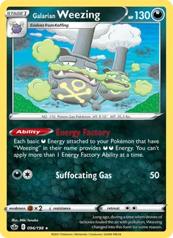 Galarian Weezing (Chilling Reign 96)