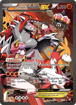 Team Magma's Groudon-EX (Double Crisis 15)