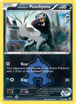 Team Aqua's Poochyena (Double Crisis 16)