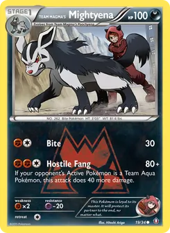 Team Magma's Mightyena (Double Crisis 19)