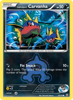 Team Aqua's Carvanha (Double Crisis 20)