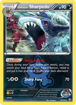 Team Aqua's Sharpedo (Double Crisis 21)