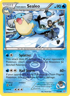 Team Aqua's Sealeo (Double Crisis 4)