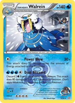 Team Aqua's Walrein (Double Crisis 5)