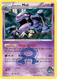 Team Aqua's Muk (Double Crisis 8)