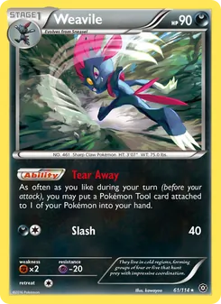Weavile (Steam Siege 61)