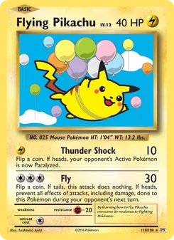 Flying Pikachu (Evolutions 110)