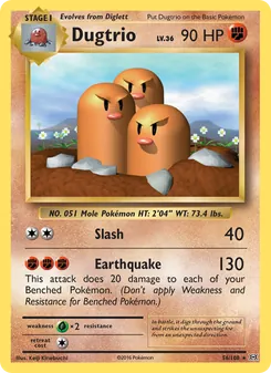 Dugtrio (Evolutions 56)