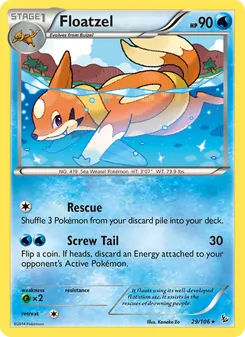 Floatzel (Flashfire 29)