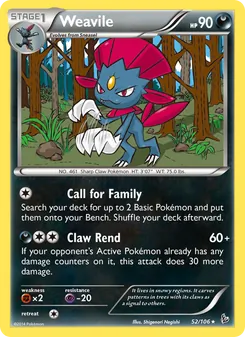 Weavile (Flashfire 52)