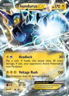 Thundurus-EX (Roaring Skies 26)